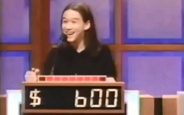 Joseph Gordon-Levitt on Jeopardy in 1997 (Screencap courtesy of: YouTube)