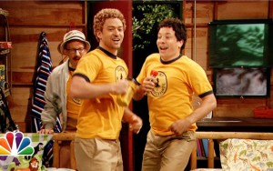 Justin Timberlake and Jimmy Fallon at Camp Winnipesaukee (Screencap: YouTube)