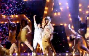 Sam Horowitz's elaborate Bar Mitzvah entrance (Screencap: YouTube)