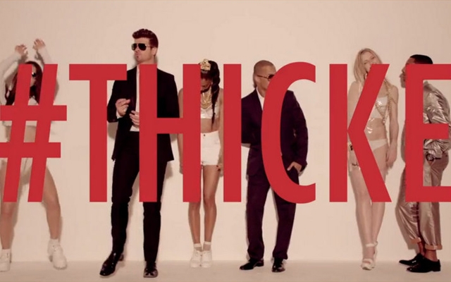 Robin Thicke and Pharrell's hit single "Blurred Lines"