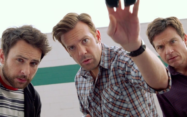 Above: Charlie Day, Jason Sudeikis and Jason Bateman star in 'Horrible Bosses 2'