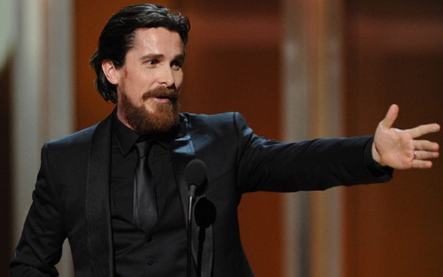 Above: Christian Bale and his infamous ginger beard