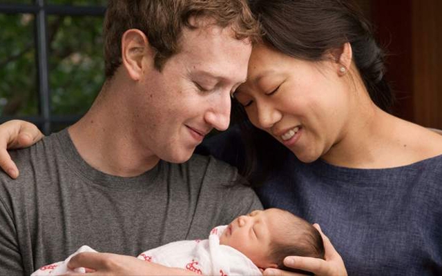Above: Facebook CEO Mark Zuckerberg has announced that he will take a 2-month paternity leave