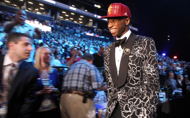 Above: Andrew Wiggins enters the NBA in style
