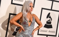 Above: Lady Gaga at the 2015 Grammy Awards