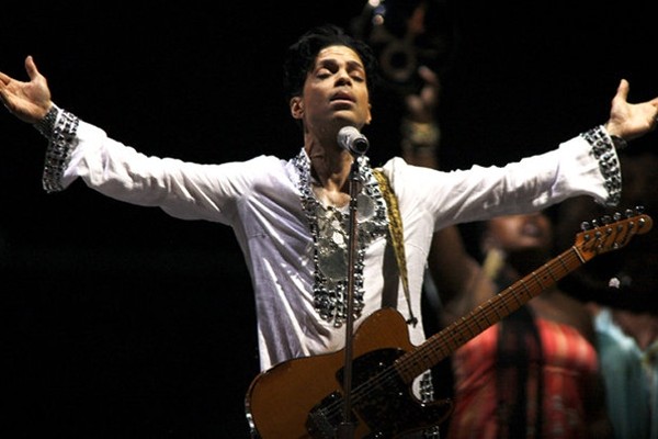 Above: Prince performs during the Coachella Valley Music And Arts Festival on April 26, 2008