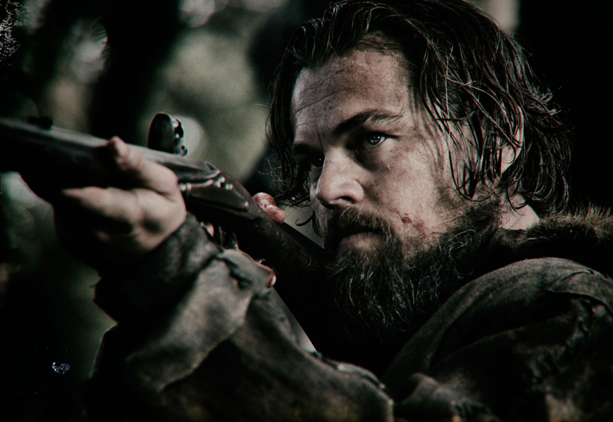 Above: Leonardo DiCaprio stars in Alejandro Gonzalez Inarritu's 'The Revenant'