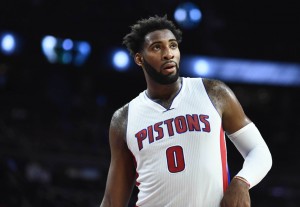 Above: Detroit Pistons center Andre Drummond