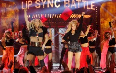 Above: Beyoncé joins Channing Tatum on stage for an incredible performance of "Run the World (Girls)" on Lip Sync Battle