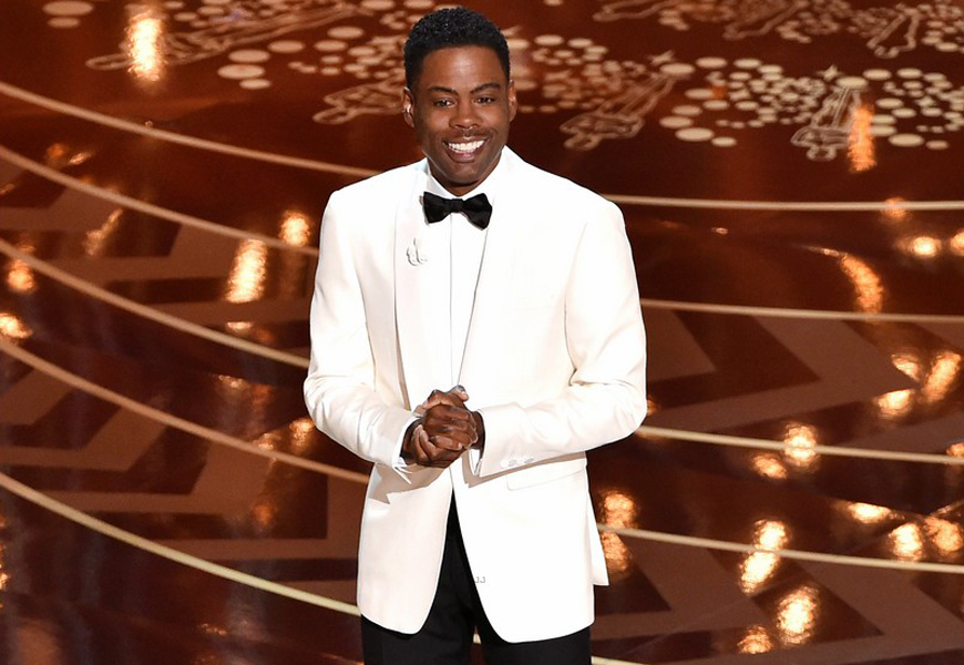 Above: Chris Rock had a lot to say about the #OscarsSoWhite controversy during his opening monologue at the 2016 Academy Awards