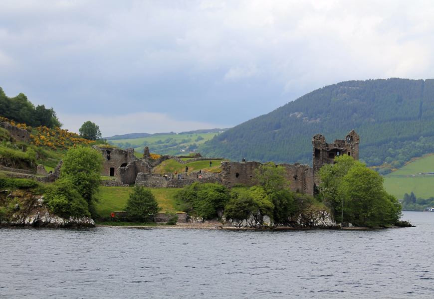 Above: Urquhart Castle sits beside Loch Ness in the Highlands of Scotland (Photo by: Tim Stewart)