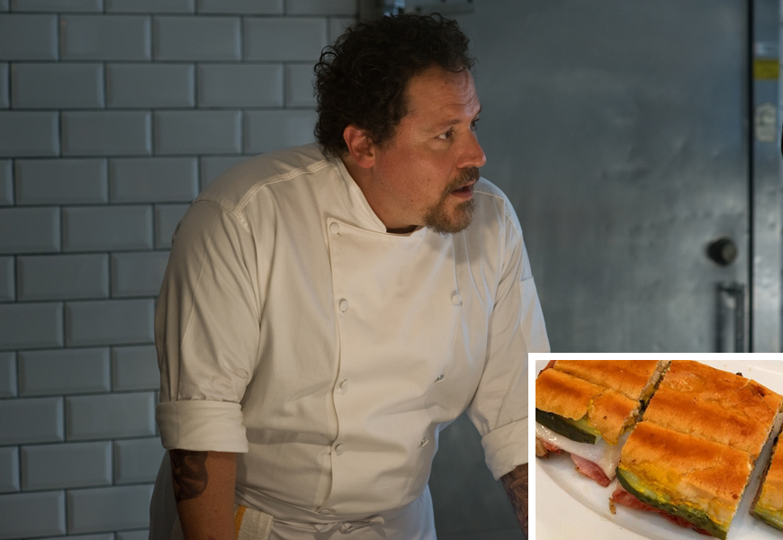 Above: Chef Star Jon Favreau has shared his very special Cuban sandwich recipe