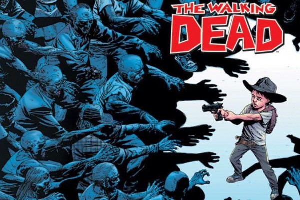 Above: There have been over 150 issues, collected into 26 volumes published of Robert Kirkman’s The Walking Dead, and it’s still going strong