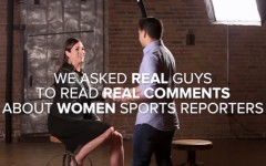 Above: A screenshot from the #MoreThanMean campaign, which highlights the harassment women in sports face on social media