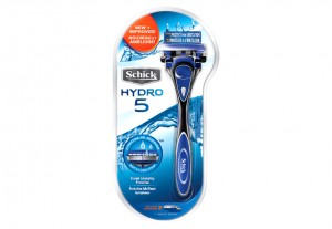 Above: Schick's gel-infused razor, Hydro 5