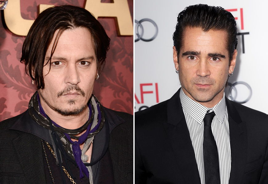 Above: Johnny Depp may get the greater praise, but Farrell has become the superior actor