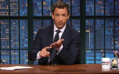 Above: Are you watching 'Late Night' host Seth Meyers? You should be...