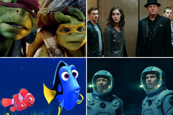 Above (Clockwise): Teenage Mutant Ninja Turtles: Out of the Shadows, The Conjouring 2, Independence Day: Resurgence and Finding Dory