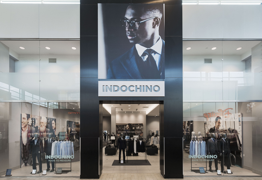 Above: The new Indochino showroom at Yorkdale Shopping Centre in Toronto (Photo credit: Arthur Mola)
