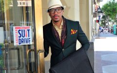 Above: This month Moores has partnered up with America’s Got Talent host Nick Cannon to bring awareness to their 7th annual Canadian Suit Drive