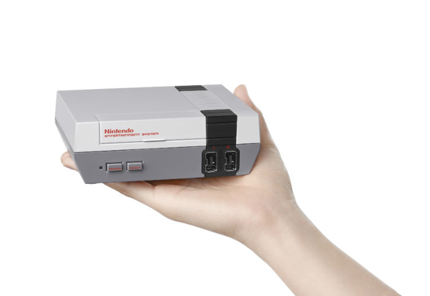Above: Nintendo is bringing back the NES — only a little bit smaller