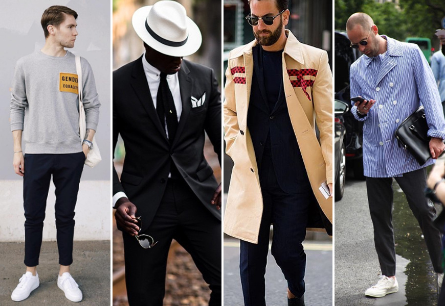 Above: Some of Instagram's most stylish gents (L-R): Frederik Risvik, Jason Andrew, Matthew Zorpas, and Frederik Lentz Andersen