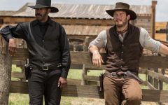 Above: Denzel Washington and Chris Pratt will star in the western reboot.