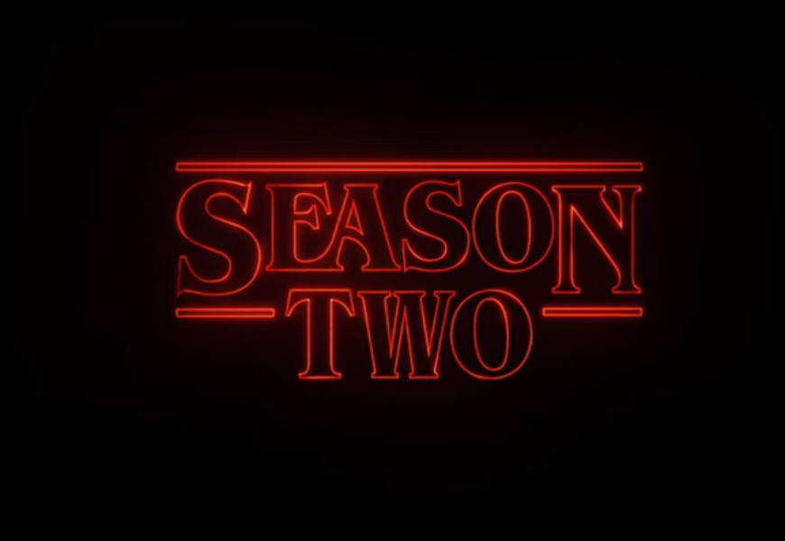 Above: Ready to return to the Upside Down? Netflix has finally confirmed a second season of 'Stranger Things'