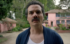Above: Wagner Moura plays notorious drug lord Pablo Escobar
