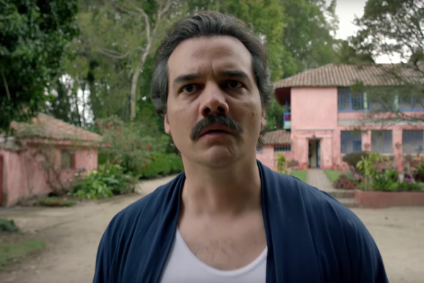 Above: Wagner Moura plays notorious drug lord Pablo Escobar