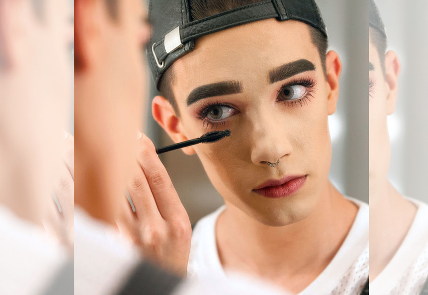 Above: Covergirl's newly appointed brand ambassador, James Charles