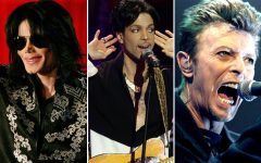 Above: Michael Jackson, Prince and David Bowie were among the highest-paid dead celebrities in 2016