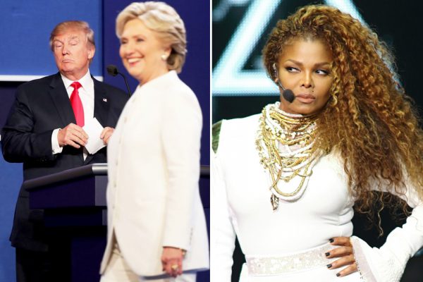 Above: Janet Jackson's 'Nasty' soars on Spotify after Trump's "nasty woman" debate comment