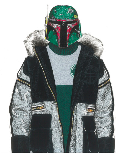 Boba Fett wearing Astrid Andersen Fall 2015 Collection