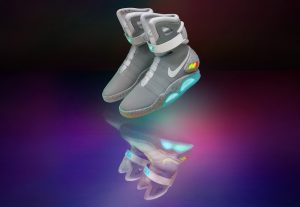 Above: You can finally own the self-lacing shoe from 'Back To The Future'
