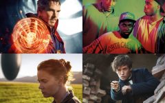 Above: 'Arrival', 'Doctor Strange', A Tribe Called Quest, and 'Fantastic Beasts' are all coming your way this month