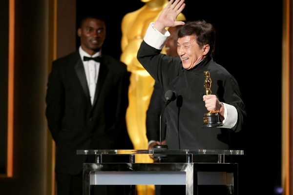 Above: Jackie Chan is the first Chinese actor in history to receive the award.