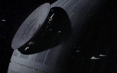 Above: The Death Star nears completion in 'Rogue One'