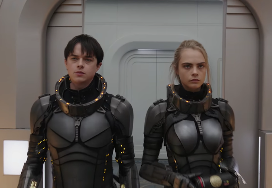 Above: Dane DeHaan and Cara Delevingne star in Hollywood's next space epic