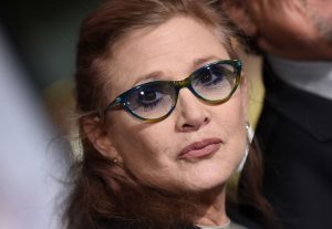 Above: Carrie Fisher (October 21, 1956 - December 27, 2016)