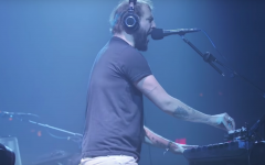 Above: Justin Vernon leads the show at Brooklyn's Pioneer Works