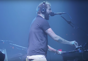 Above: Justin Vernon leads the show at Brooklyn's Pioneer Works