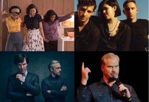 Above: 'Hidden Figures', The xx, 'Sherlock', and Jim Gaffigan are headed your way this month