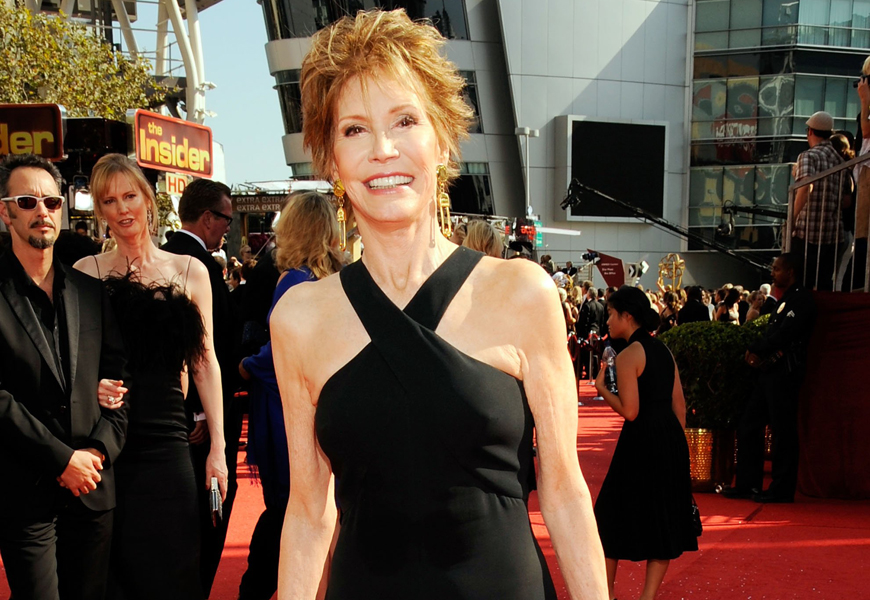 Above: Mary Tyler Moore at the 2008 Emmy Awards