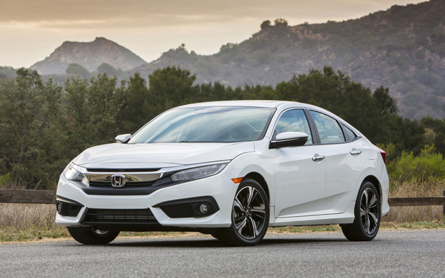 Above: The completely redesigned 2016 Honda Civic