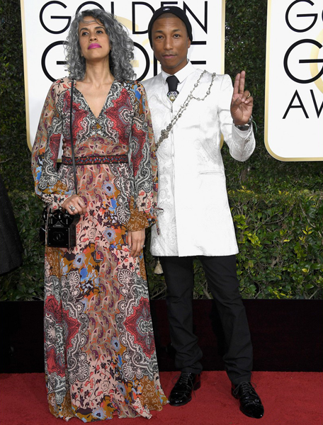 2017 Golden Globes - Pharrell Williams