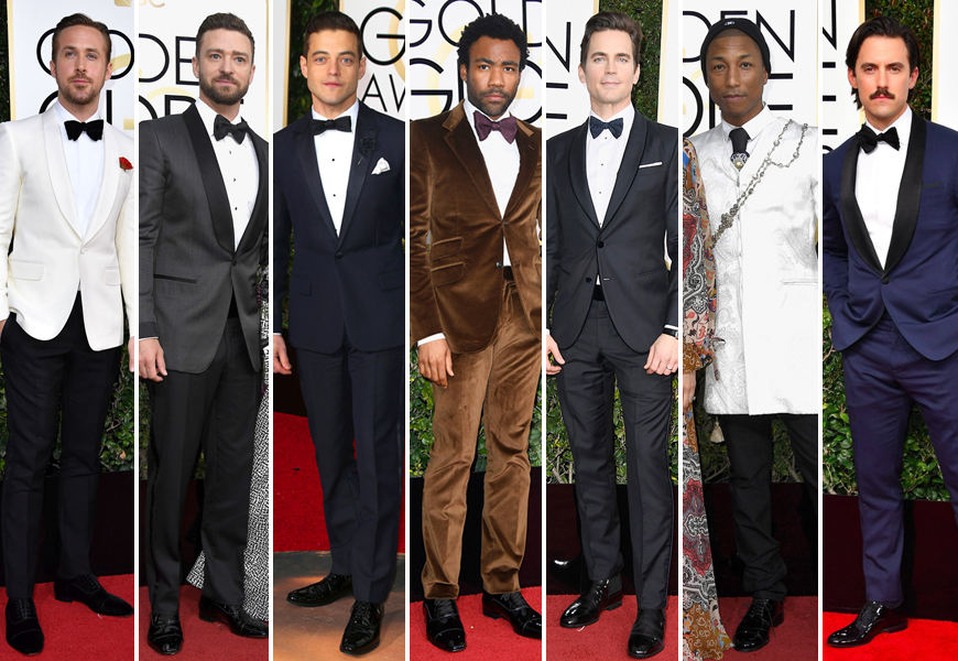 Above: A few of our favourites on the 2017 Golden Globe red carpet