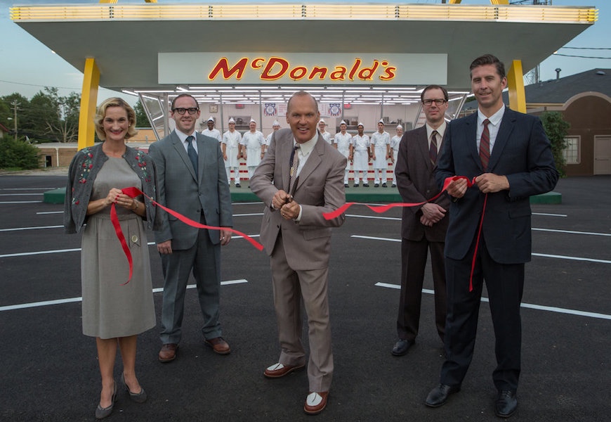 Above: 'The Founder' follows the rise of the global fast-food chain