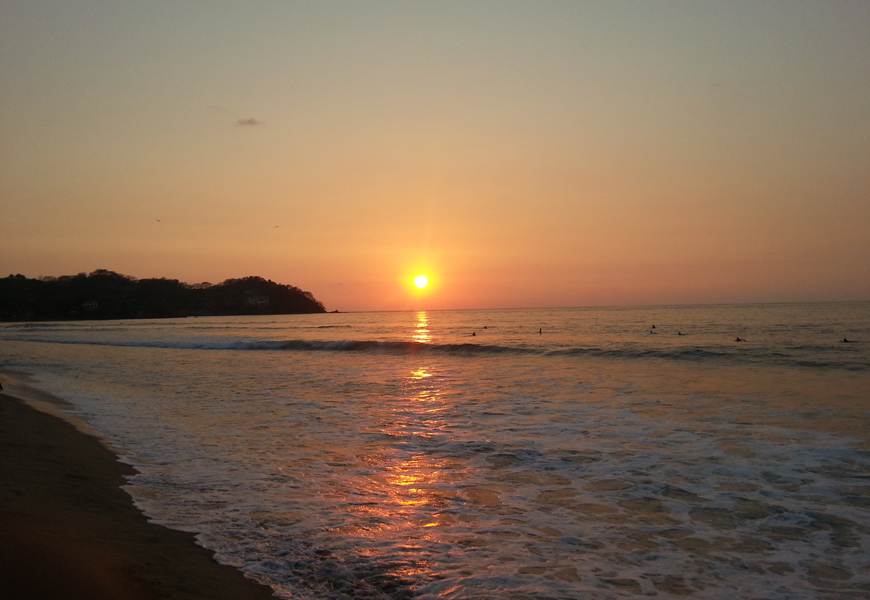 Above: The sunset in Sayulita, Mexico