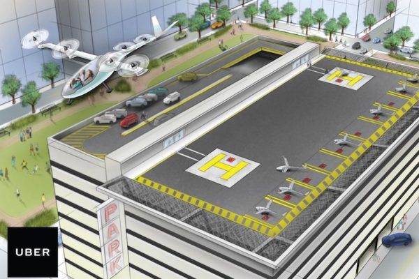 Above: Is air travel the future of ride-sharing?